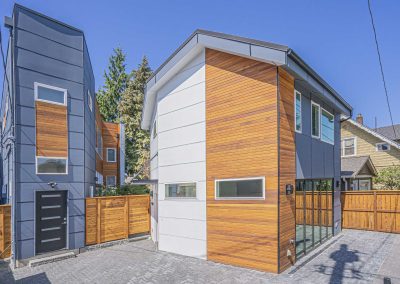 Exterior photos of new DADU construction featuring our Ayva DADU floor plan located at 2448 Queen Anne Ave N, Seattle, WA 98109