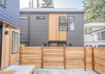 Exterior of a new DADU construction featuring our Diana DADU floor plan located at 10240 41st Ave SW Seattle, WA 98146