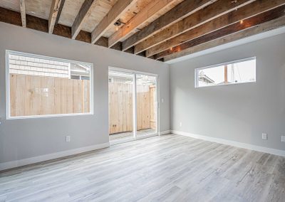 Seattle Backyard Cottage Construction - Interior Unit B. This DADU features our "Diana DADU" floorpan which is 840 sq. ft. with 2 bedrooms and 2 bathrooms.