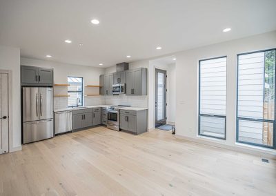 Interior photos of a brand new SFR (Unit B) construction located at 8133 18th Ave SW Seattle, WA 98106