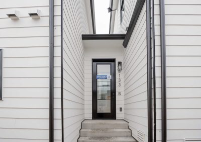 Exterior photos of a brand new SFR (Unit B) construction located at 8133 18th Ave SW Seattle, WA 98106