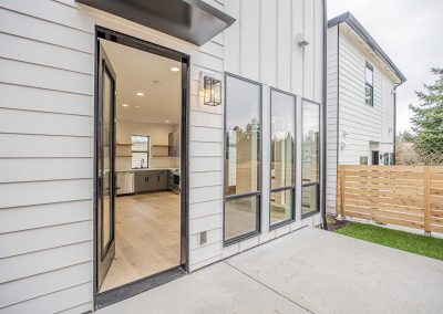 Exterior photos of a brand new SFR (Unit B) construction located at 8133 18th Ave SW Seattle, WA 98106