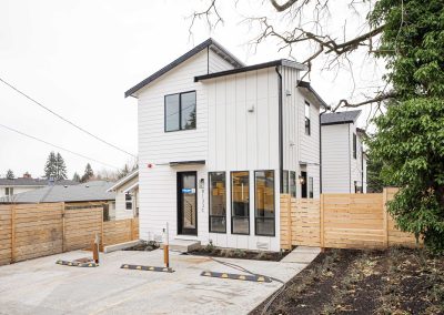 Exterior photos of a brand new ADU (Unit C) construction located at 8133 18th Ave SW Seattle, WA 98106