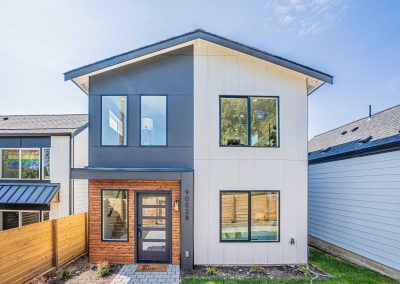 Exterior photos of a brand new ADU construction located at 9002B 12th Ave SW, Seattle, WA 98106