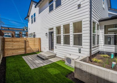 Exterior photos of a brand new ADU (Unit B) construction located at 7557 15th Ave SW Seattle, WA 98106